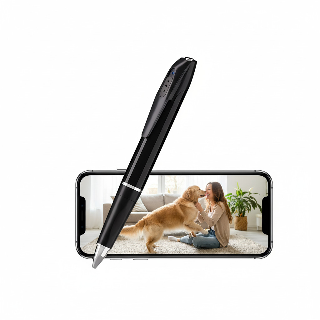 ปากกากล้อง 2-in-1 บันทึกวิดีโอ 1080P FHD มี WiFi และ AP Hotspot ดูผ่านมือถือแบบเรียลไทม์ได้