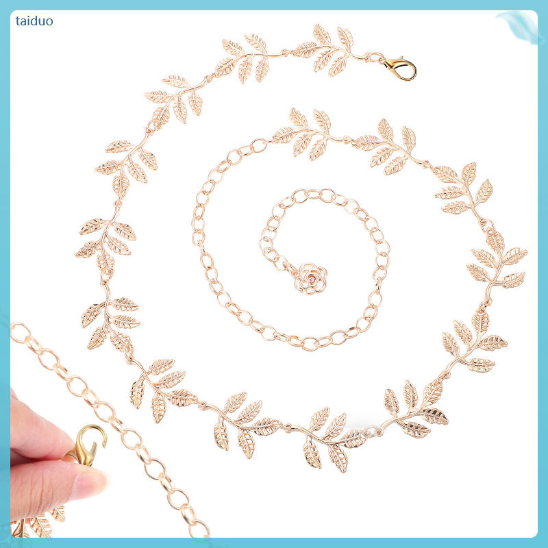 ผู้หญิงเอวโซ่ประณีต Belly เอว CHAIN Leaf Belly CHAIN เครื่องประดับ taiduo