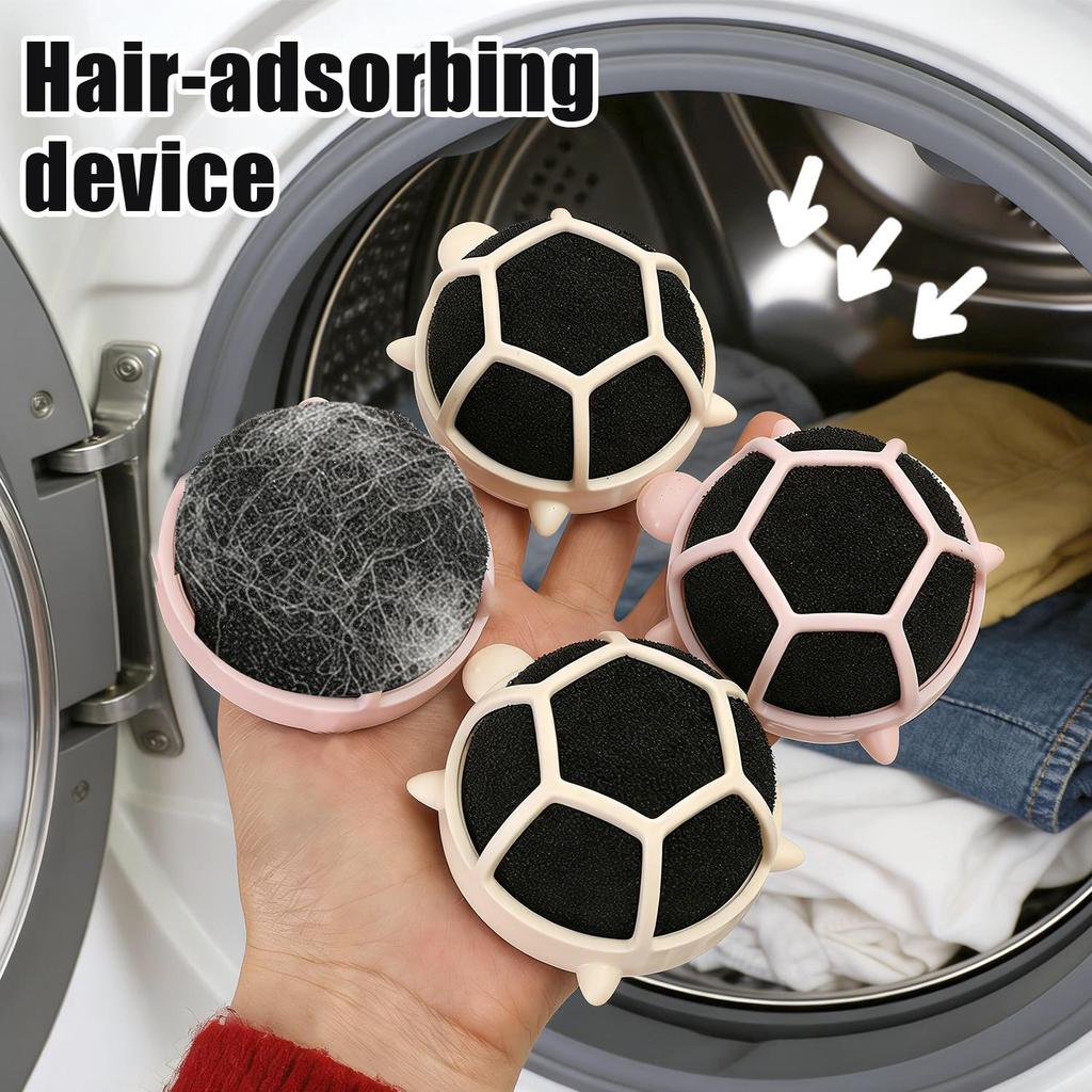 2/4/6 ชิ้น Anti-Tangle Laundry Helper - Reusable Pet Hair Adsorber, สะสมผม/เส้นใยฝ้าย, อ่อนโยนบนผ้า