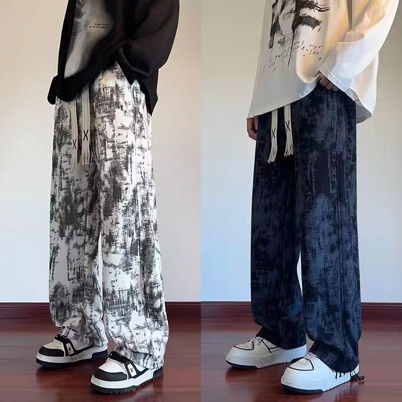 กางเกงจ็อกเกอร์ชาย ลายมัดย้อม สไตล์สตรีท (Streetwear) ทรงหลวมผ้านิ่มทิ้งตัว เท่ๆ ใส่สบาย ระบายอากาศดี ดีไซน์แนว M-3XL #ยอดนิยม #ตรงปก