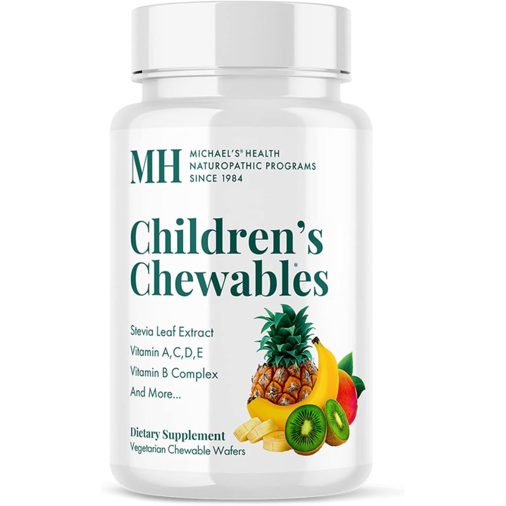 MichaelsHealthNaturopathicProgramsChewables-60JWafers-FruitPunchFlavour-Multivitamin&Mineral-Kosher-