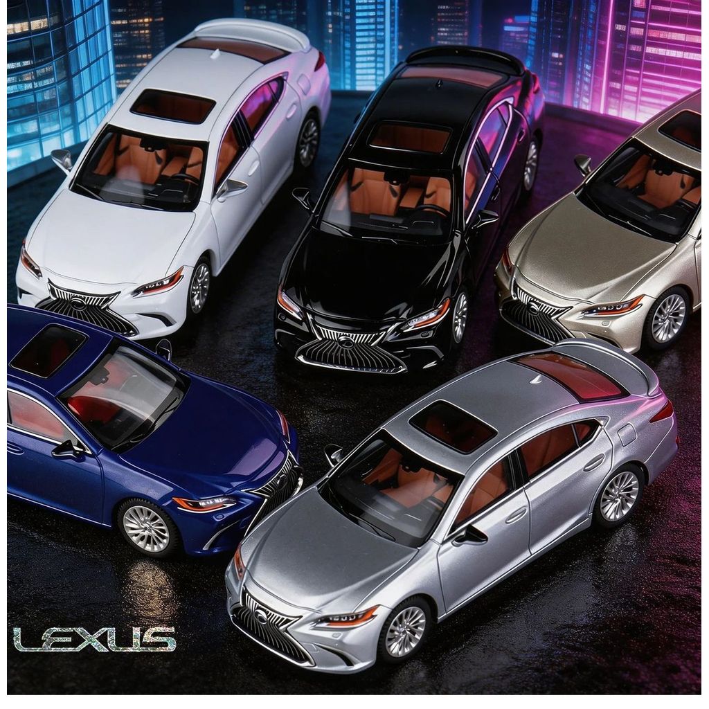 JKM 1/64 Lexus ES300h โลหะผสมโมเดลรถDiecastของเล่นของขวัญวันเกิด