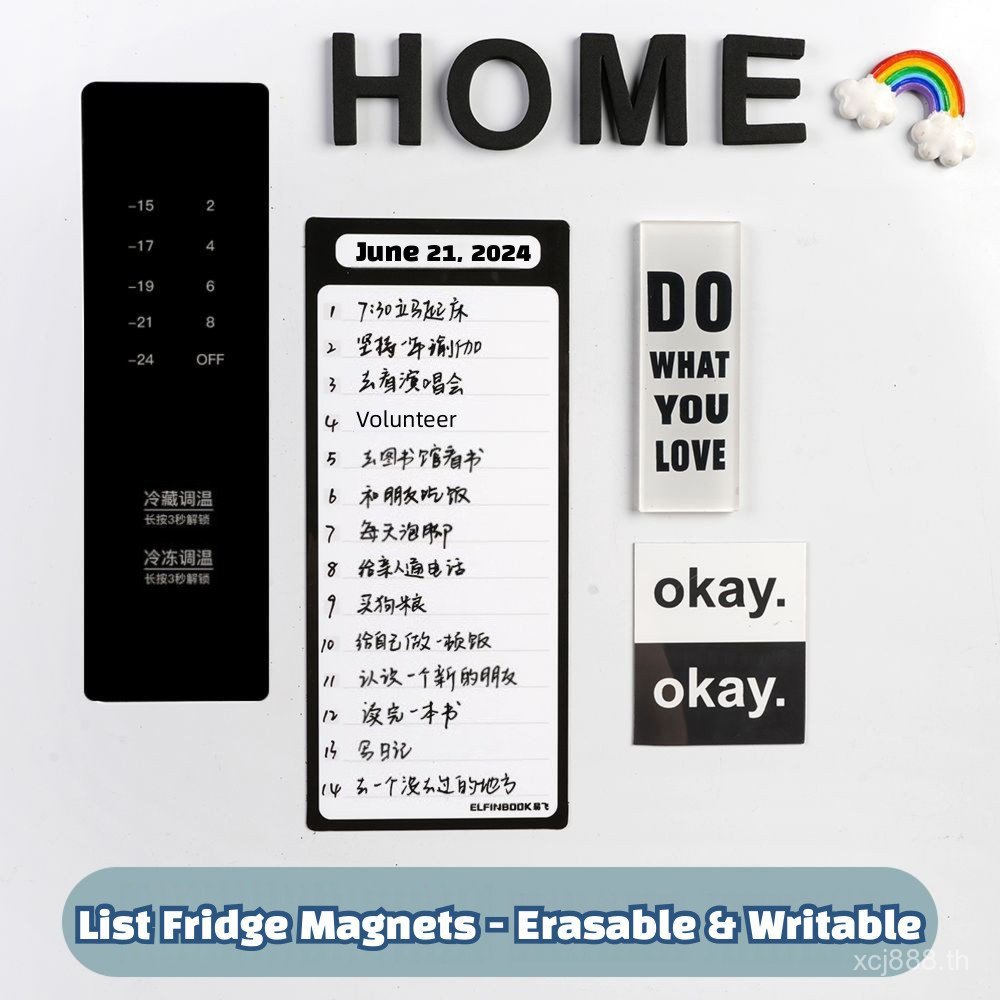 Magnetic Weekly Planner |     INS-style erasable memo board |     Used for refrigerator iron door di