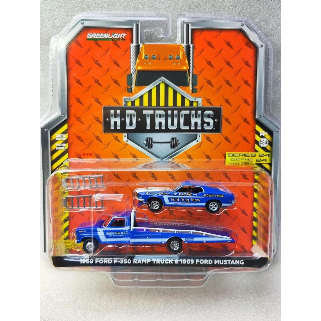ไฟเขียว 1: 64 MD Truck Series 24 1969 Ford Mustang 33240-A
