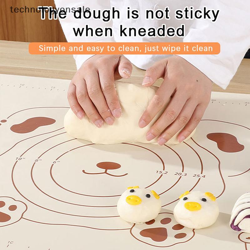 [Tech] 1 ชิ้นซิลิโคน Pastry Mat Baking Mat Non-Sti Dough Mats Pastry Mats สําหรับ Rolling Dough พร้อ