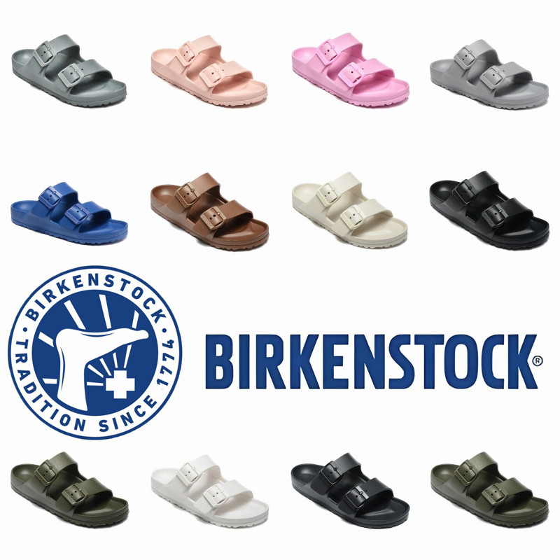 BIRKEN & STOCK เยอรมนีนําเข้าผลิตภัณฑ์ใหม่ผู้ชายผู้หญิง EVA แฟชั่น Arizona รองเท้าแตะชายหาดหัวเข็มขัดคู่