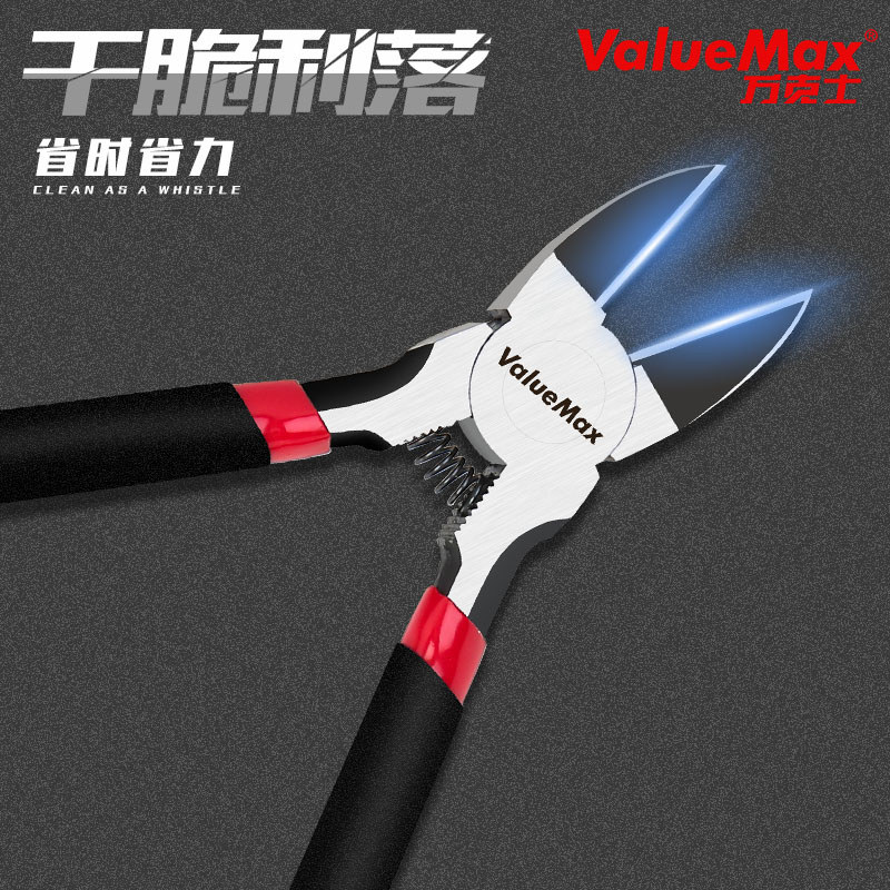 ValueMax กันดั้มรุ่นคีมหัวฉีดทนทานคีมตัดเกรดอุตสาหกรรมคีมเครื่องมือประกอบใบมีดบางเฉียบ