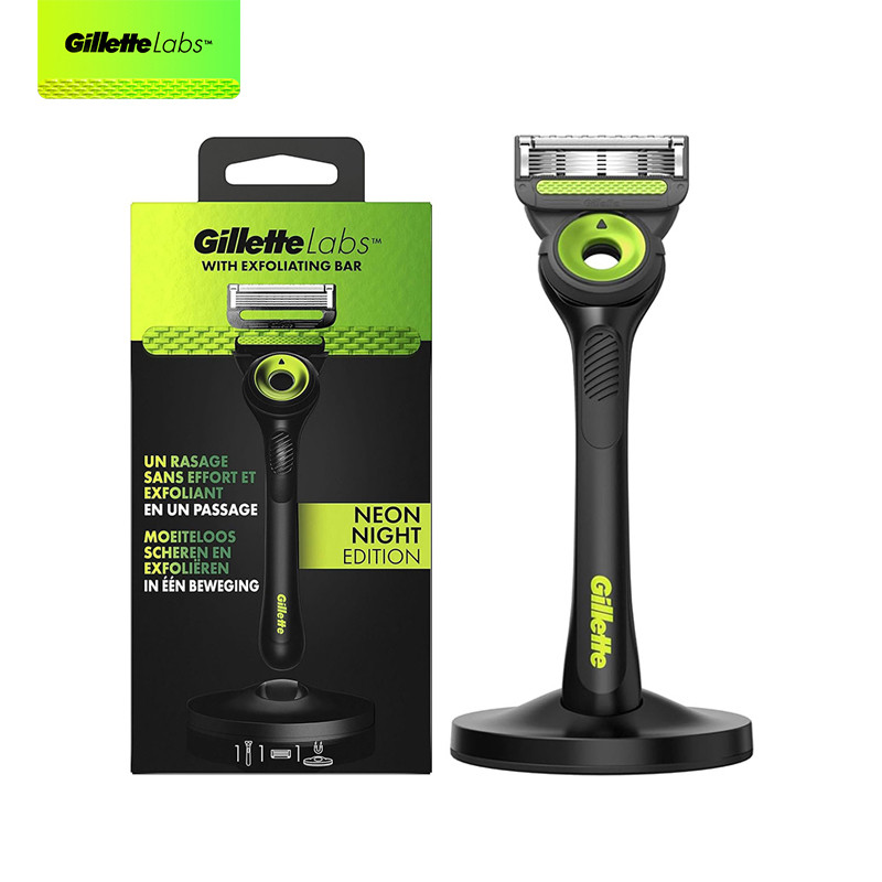 Gillette Labs Razor 1 Handle 1 ตลับ 1 ฐานแม่เหล็ก