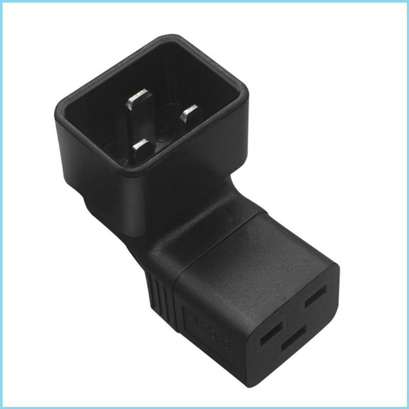 EZR IEC320 C20 ถึง IEC320-C19 ปลั๊กแปลง C20 ชาย 3Pins ถึง IEC320-C19 อะแดปเตอร์