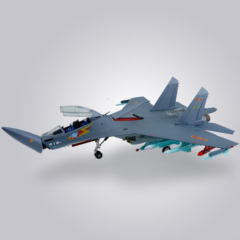 1: 48 J-16 โมเดลเครื่องบินโลหะผสมJ16 Fighter Airเครื่องประดับStaticจําลองผลิตภัณฑ์สําเร็จรูปเครื่องบ