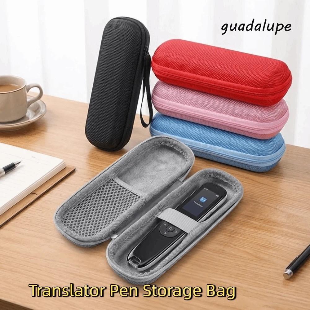 GUADALUPE Insulin Storage Case, with Zipper EVA Hard Shell Translator Pen Storage Bag, Portable Mesh