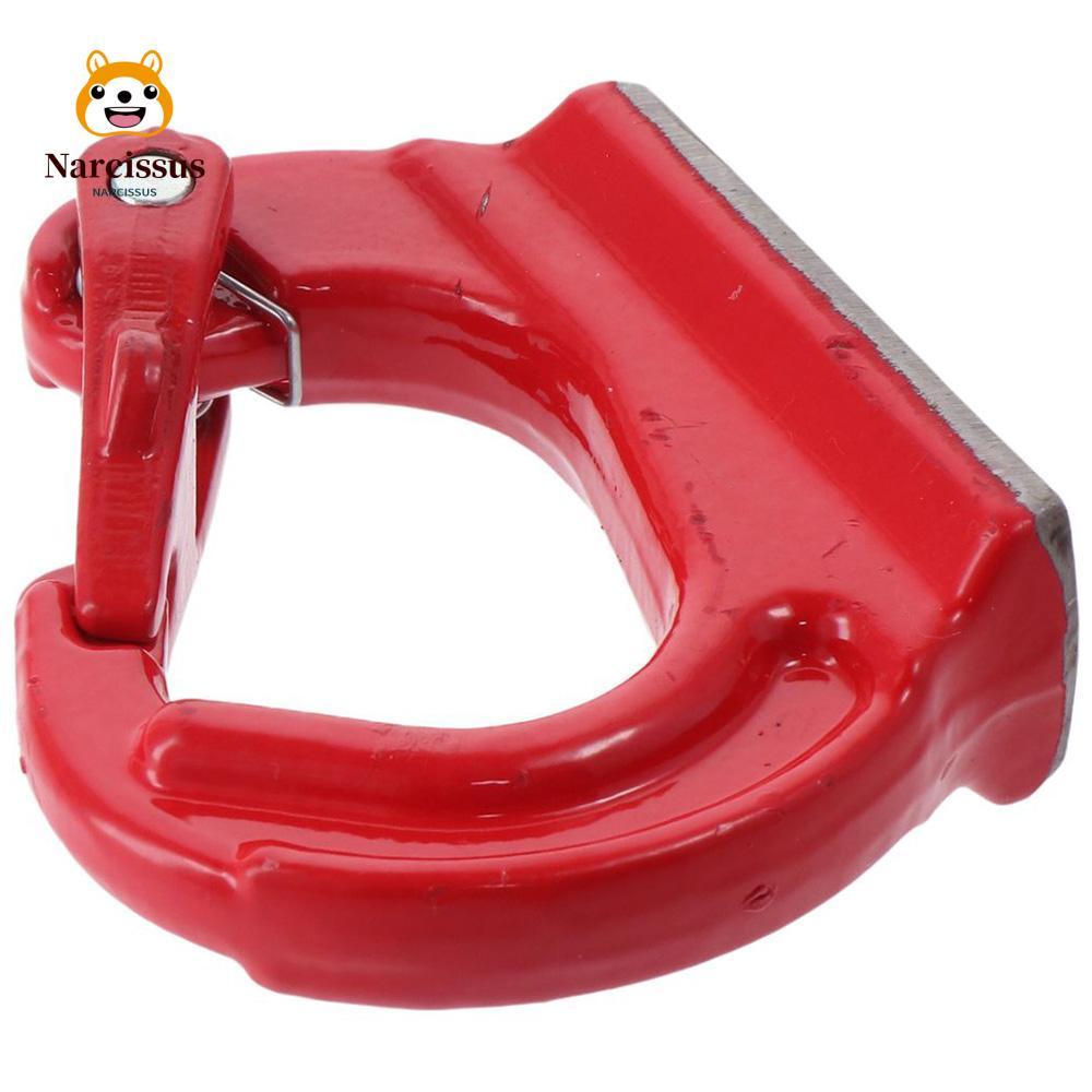 NARCISSUS G80 Weld-on Anchor Hook, 2T Red Heavy Duty Lifting Hook, โลหะผสมเหล็กพร้อมสลักปลอม 4400lbs
