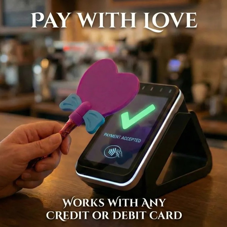 3D การพิมพ์ Light Touch Alipay Wand เหมาะสําหรับปาร์ตี้ Non-Contact Alipay บัตรเครดิต Excuse ผู้ถือบ