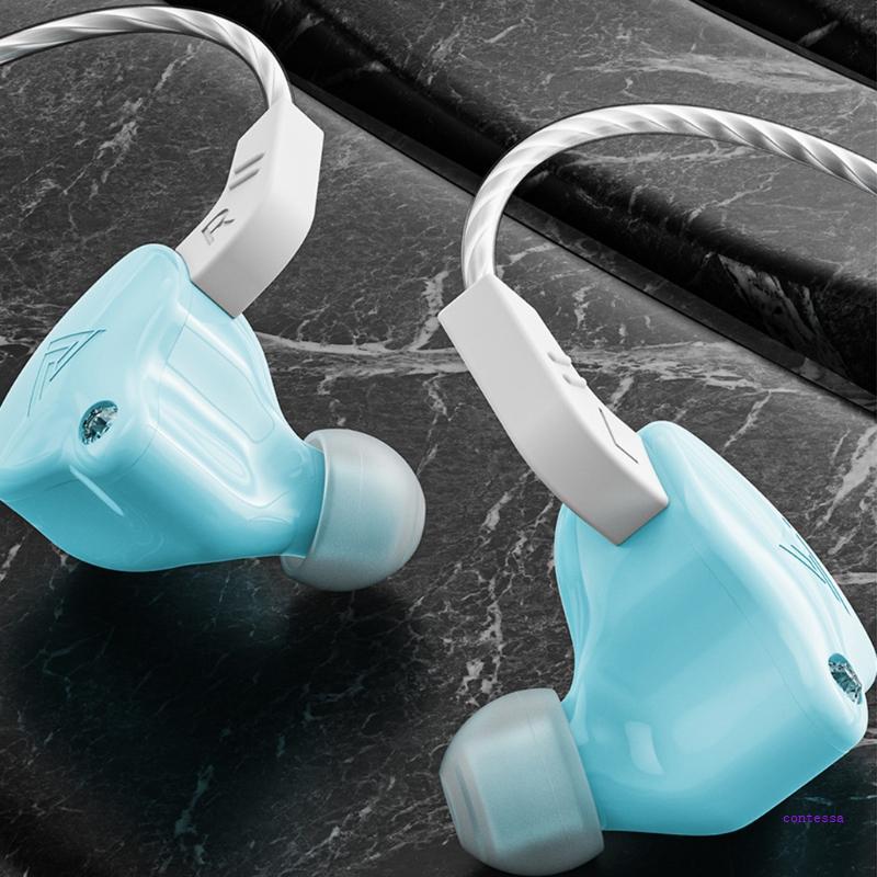 CON QKZ AK6-X หูฟังชนิดใส่ในหูกีฬาชุดหูฟังเพลงหูฟังชนิดใส่ในหูพร้อมไมโครโฟน