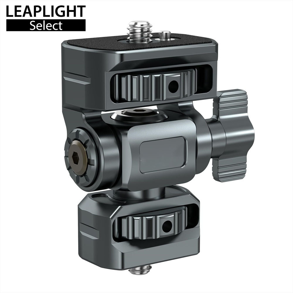 LEAPLIGHT อลูมิเนียมกล้อง Monitor Mount กล้อง Clamp รองเท้าเย็น 1/4 "สําหรับ 5 "และ 7 "จอภาพแสงแฟลช 