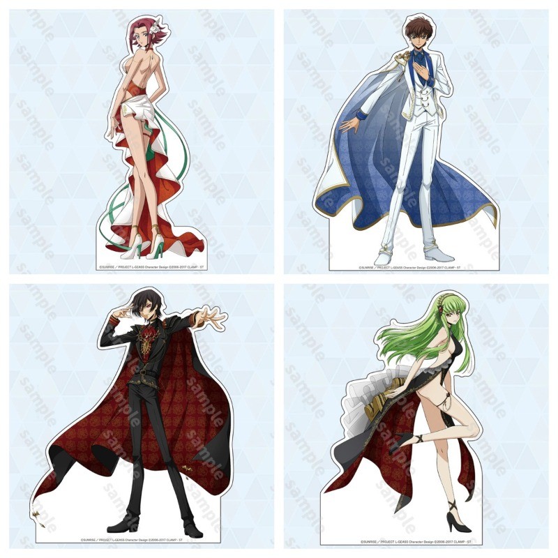 รหัส Geass แผ่นตกแต่งโต๊ะ CCStanding Lelouch Collection เครื่องประดับ Accesorios Kurururugi Suzaku อะคริลิคตุ๊กตา Kallen Stadtfeld