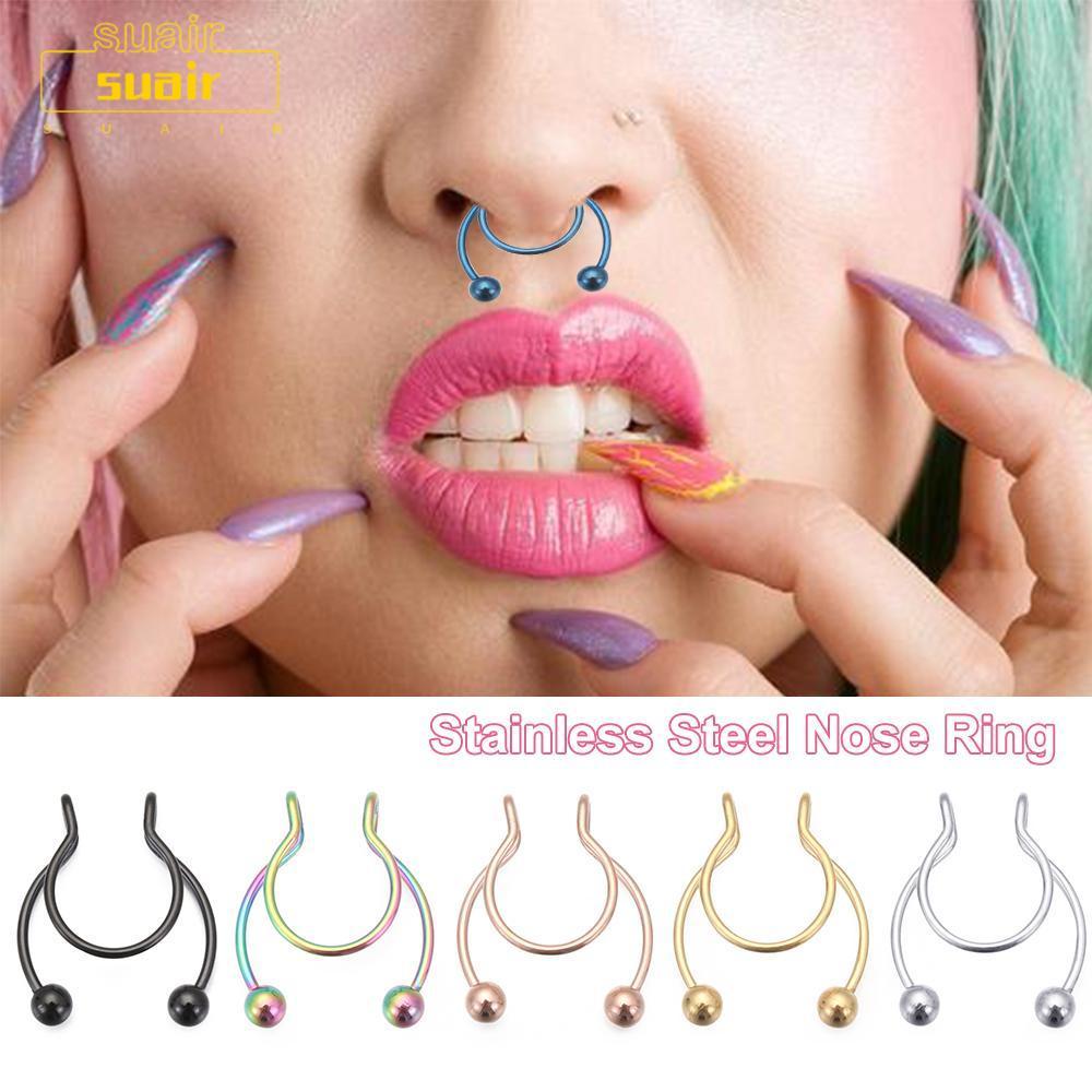 SUAIR Non-Piercing สำหรับ septum สแตนเลส ขายดี