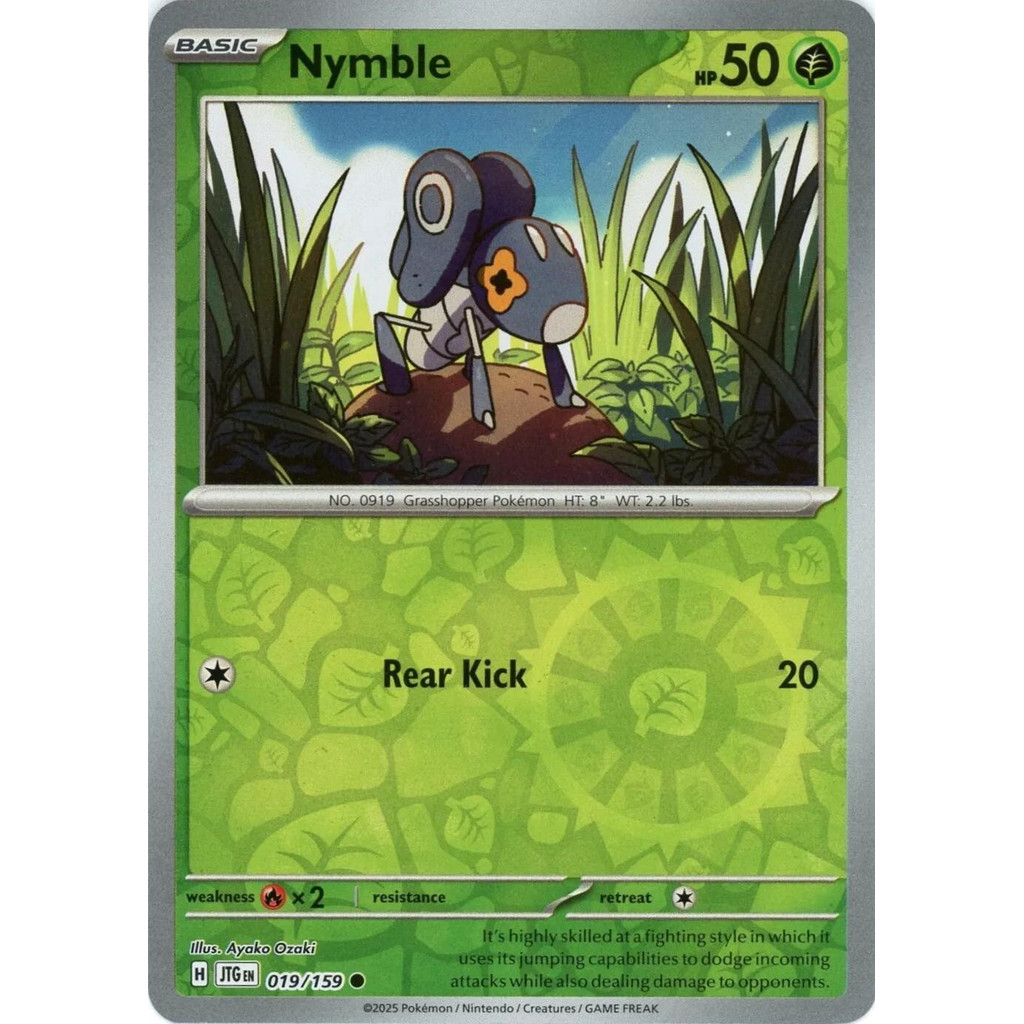 [Binder Condition] Nymble [Reverse Holo] 19 Pokemon Journey Together