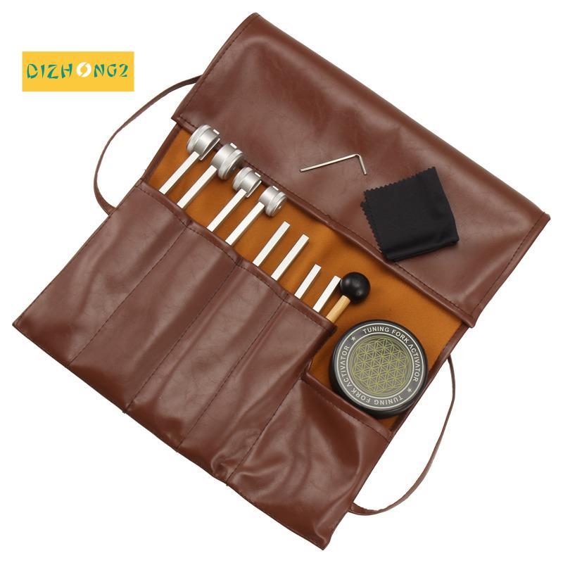 [dizhong2]สําหรับ Healing,Sound Therapy Tuning Fork Set 128Hz 256Hz 512Hz 432Hz พร้อม Activator สําห