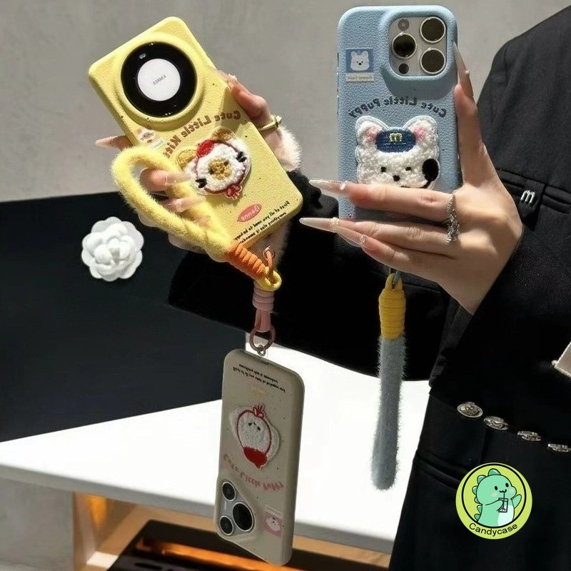 น่ารักตุ๊กตาปักเคสโทรศัพท์พร้อมเชือกเส้นเล็กสําหรับ Vivo Y39 Y38 Y37 Pro Y36 Y58 Y56 Y55 Y78 Plus Y7