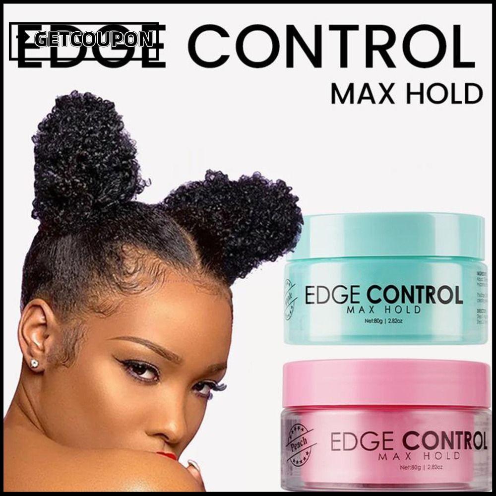 GETCOUPON เจลจัดแต่งทรงผม Strong Hold Fruity Scent Beard Edge Control Wax มืออาชีพพร้อมน้ํามันหล่อ 2.82Oz เจลควบคุมขอบไม่เหนียวเหนอะหนะสําหรับทุกสภาพเส้นผม