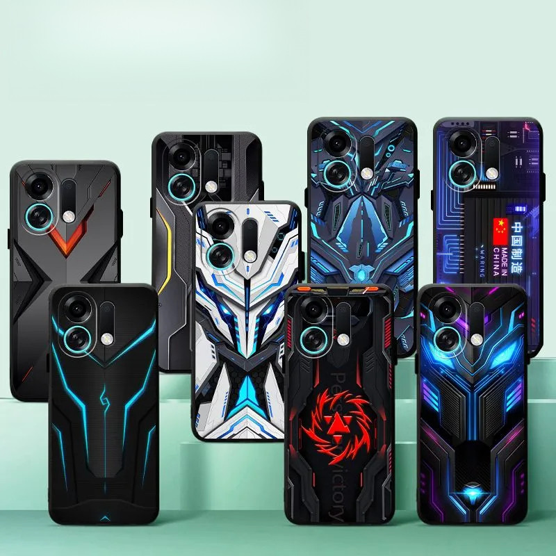 สําหรับ OPPO K13Turbo เคสโทรศัพท์สําหรับชาย 5G กันกระแทก PLM110 Tech-สไตล์ K13TurboPro Full Edge Sof