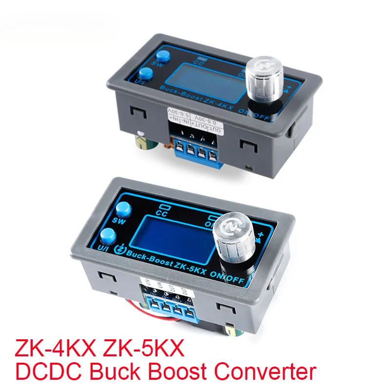 ZK-4KX ZK-5KX DCDC Buck Boost Converter CC CV 0.5-30V 4A 5V 6V 12V 24V โมดูลปรับตัวควบคุมห้องปฏิบัติ
