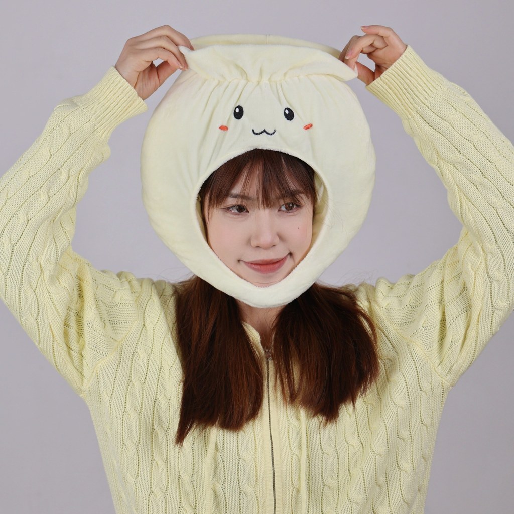 หมวกแปลกๆ หมวกน่ารัก น่ารักตลกการ์ตูนอาหารจัดแต่งทรงผม Siu Mai หมวกหมวกถ่ายภาพถ่ายภาพแต่งตัวโชว์คอสเ