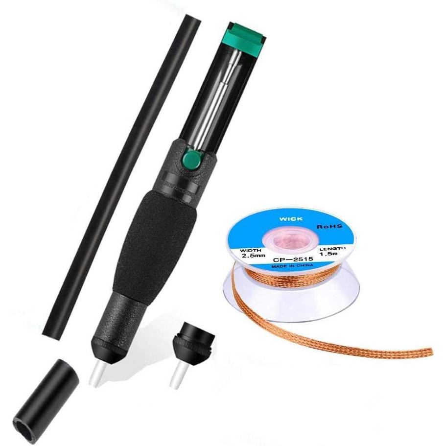 Solder Wick และ Desoldering Pump, หัวฉีดอะไหล่, Solder Sucker, Desoldering Wick,1 ชิ้น Solder Braid 