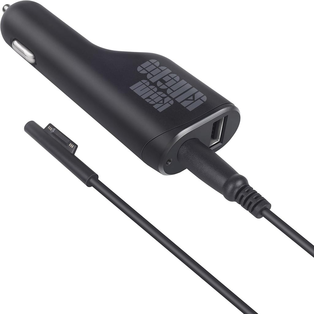 Surface Pro Car Charger Surface Laptop Car Charger,36W 12V 2.58A แหล่งจ่ายไฟสําหรับ Microsoft Surfac