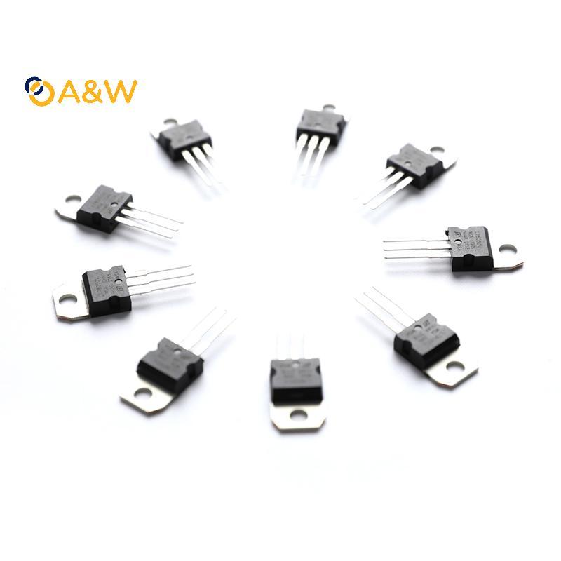 A&W 10 ชิ้น L7805CV L7805 7805 ตัวควบคุมแรงดันไฟฟ้า IC 5V 1.5A TO-220 ทําในประเทศจีน