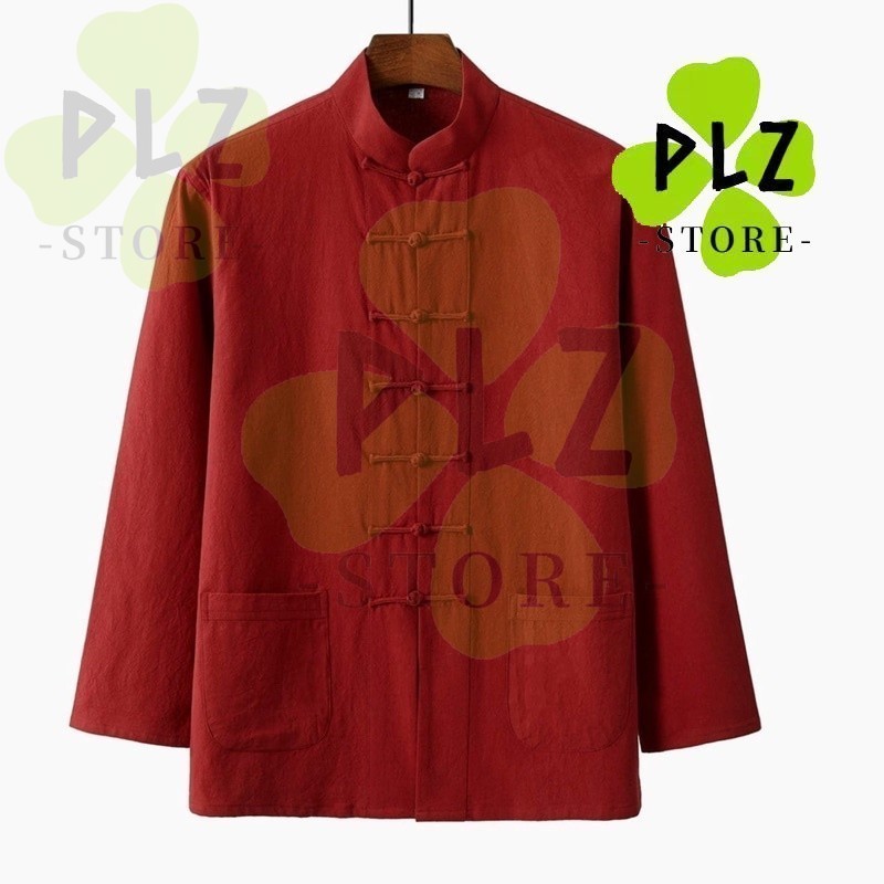 T Tang ชุด 2026 CNY เสื้อผ้าผู้ชาย Tang ชุดแขนยาว tangsuit แขนยาว Tang ชุดวันนี้ Remitance Delivery 