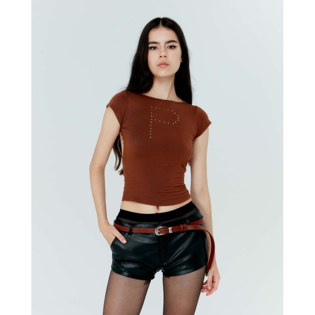 Piccoro - Hot Leather Shorts กางเกงขาสั้นหนัง