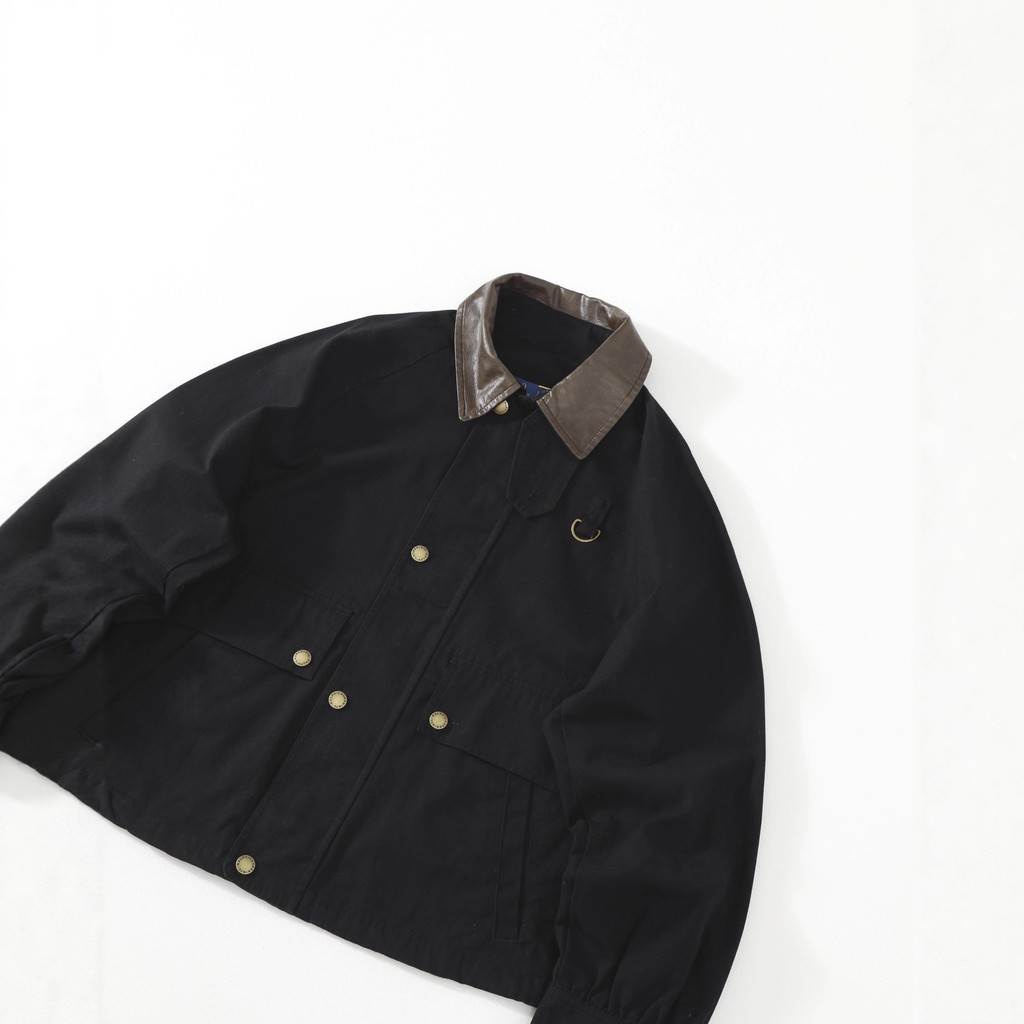 Ralph Pony American Retro Leather Collar polo Collar Stitching Pocket Cargo Jacket Jacket Men