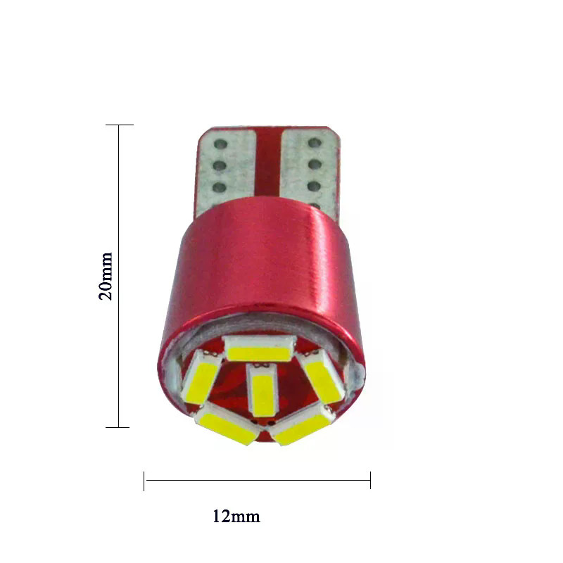2pcs รถ Auto LED T10 Non polarity 6 smd 3014 led 0.11A 194 168 W5W 6smd รถด้านข้าง Wedge Light ประตู