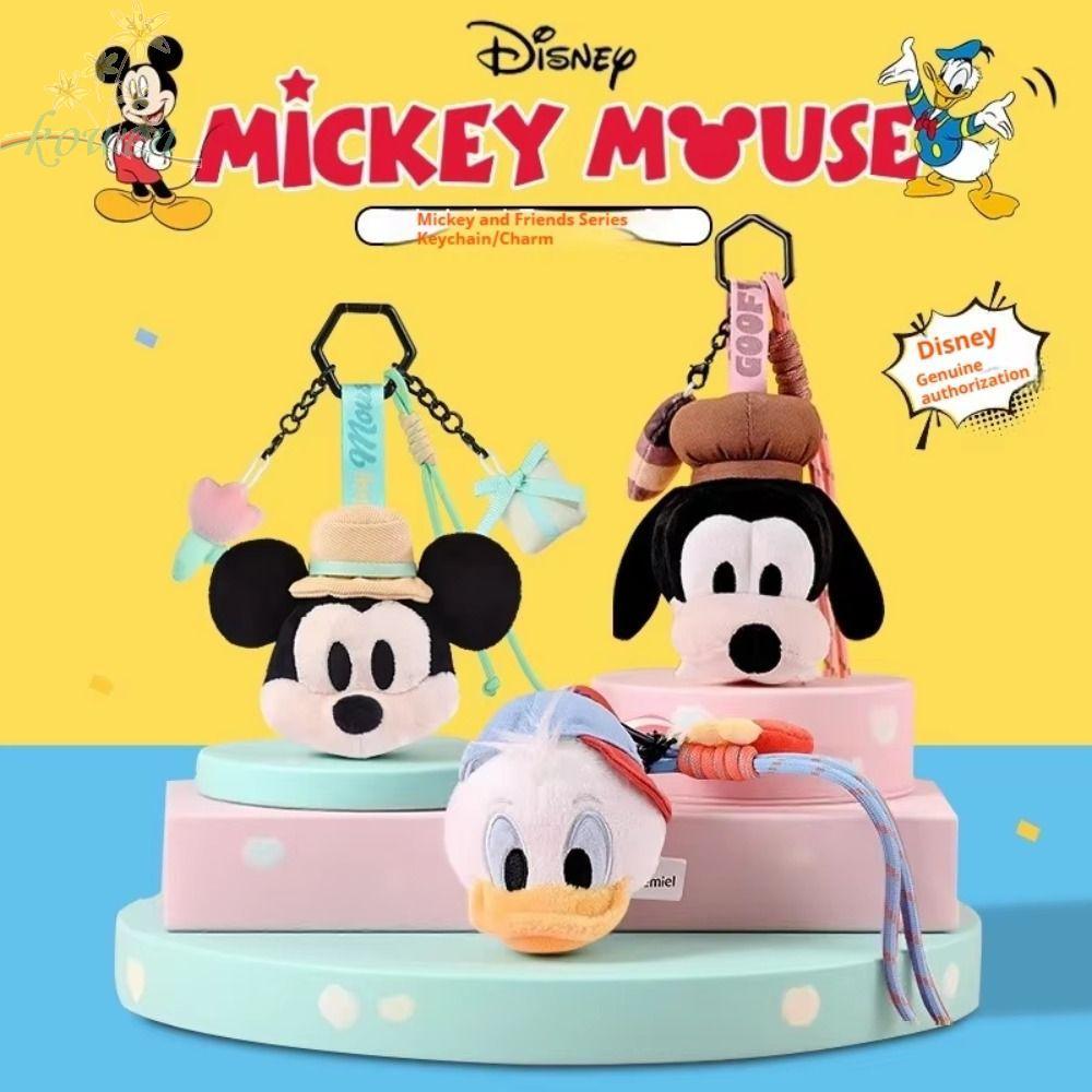 KOWEN Mickey Minnie พวงกุญแจตุ๊กตา, Mickey Family Series Collectible Mickey Mouse Family Plush Toy, 