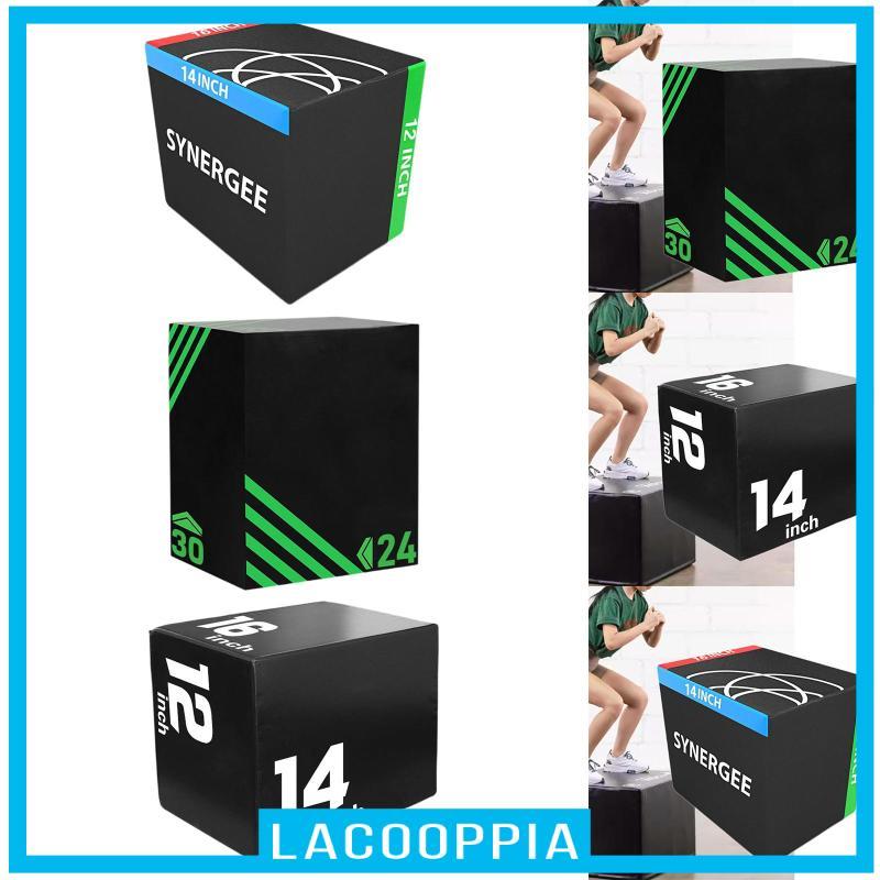 [Lacooppia] 3 in 1 Soft Plyo Jump Box Non Slip Balance อุปกรณ์ออกกําลังกายสําหรับออกกําลังกายที่บ้าน