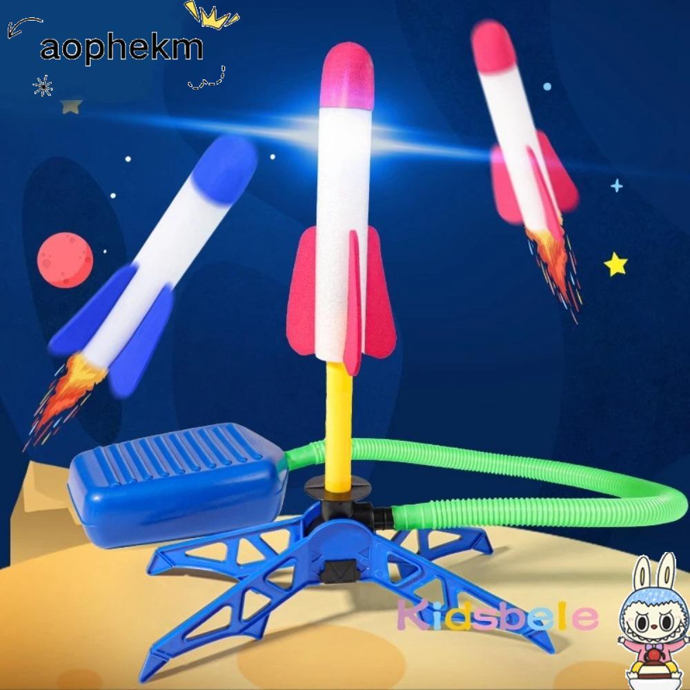 AOPHEKM Launcher ของเล่น, Air Pressed Pedal Pressed Air Rocket Launcher, ระบบปั๊มเท้าโฟม Rockets Jum