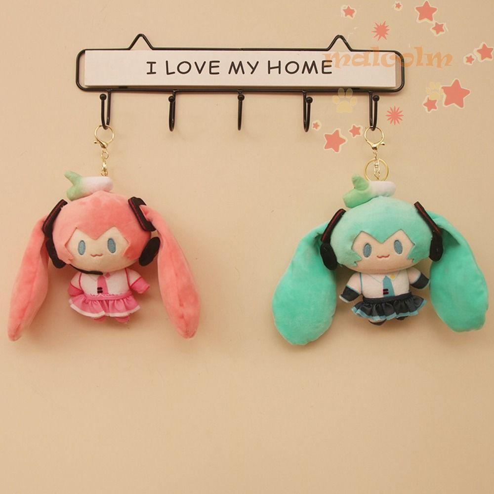MALCOLM ตุ๊กตา Hatsune Miku พวงกุญแจ, การ์ตูนรุ่น Q Hatsune Miku พวงกุญแจ, ตุ๊กตา Miku พวงกุญแจ Nigh