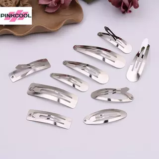 PINKCOOL 50 ชิ้นกิ๊บติดผมโลหะเรียบง่ายSilver Gold BBคลิปDiy HandmadeสาวHeaddressอุปกรณ์เสริมBarette Hairpins Pinร้อน