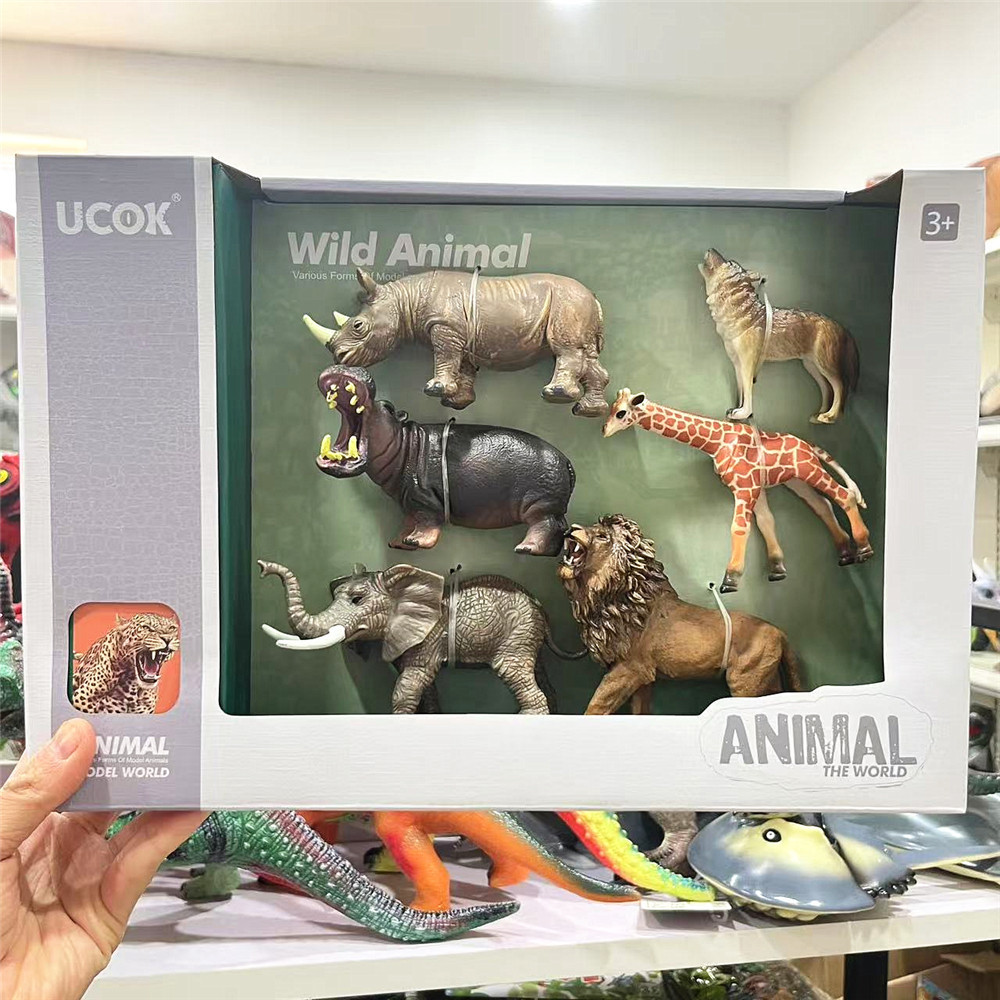 YOYO Hobby YJ5 C1 จําลองไดโนเสาร์ชุดของเล่นเด็กของขวัญ Boy Tyrannosaurus Velociraptor Pterosaur Boy 