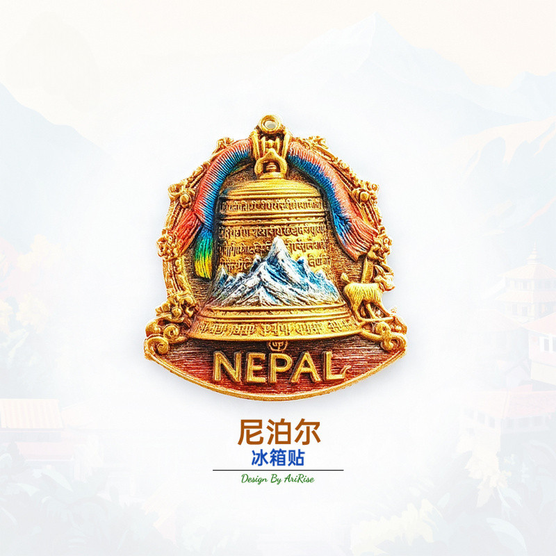 ตู้เย็น แม่เหล็กเนปาลวัดพระพุทธรูปนาฬิกาตู้เย็นสติกเกอร์สามมิติสติกเกอร์แม่เหล็กคอลเลกชันการเดินทางของที่ระลึกของขวัญตกแต่งบ้านสติก