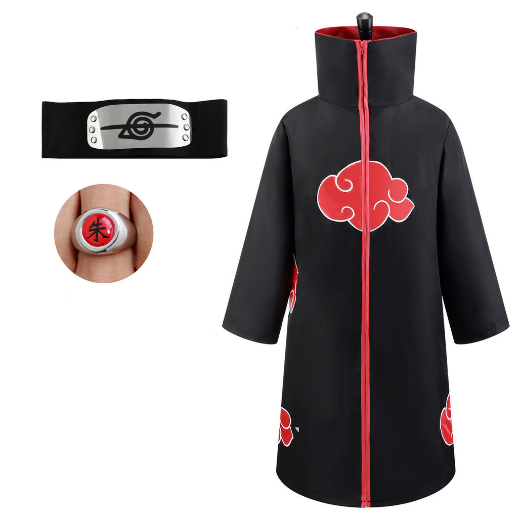 เสื้อคลุมนารูโตะ Uchiha Itachi สไตล์cosplay เหมาะสำหรับเครื่องแต่งกายฮัลโลวีน