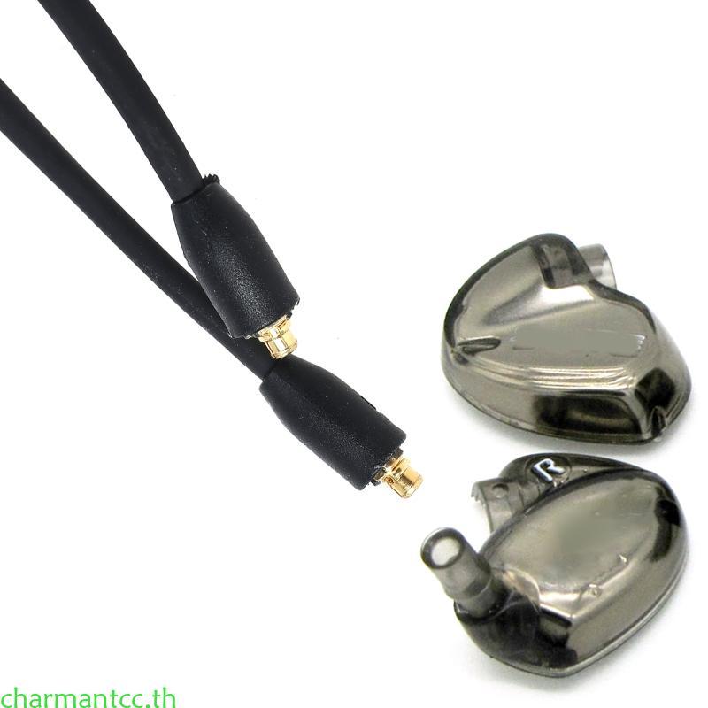 Charmantcc ที่ถอดออกได้หูฟังสําหรับเล่นเกมควบคุมเสียงสําหรับ SE215 SE315 SE425 SE53