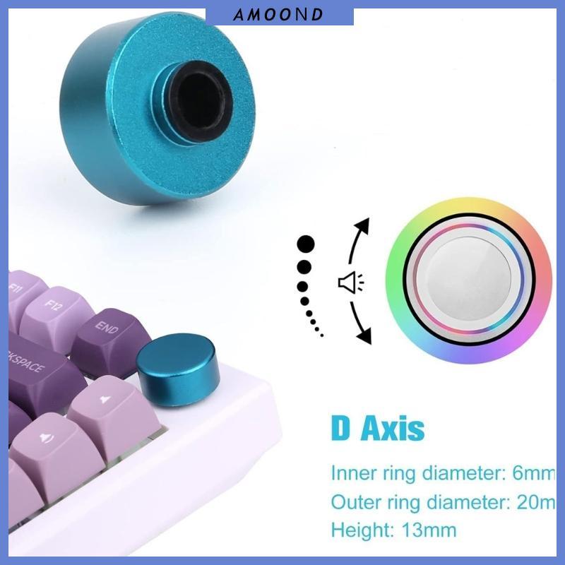 AMOOND Ergonomic Metal Knob สําหรับ F75 IK75 คีย์บอร์ดแบบกลไก Setups ประสิทธิภาพที่ถูกต้องปรับแต่งอั