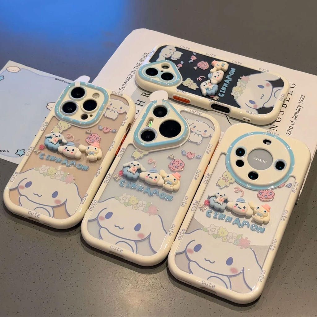 Garland Cinnamon Dog Cream Shell เหมาะสําหรับ Apple 16pro เคสโทรศัพท์ iphone14max Xiaomi 15 Huawei m