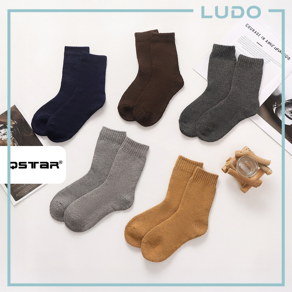 QSTAR ถุงเท้าลูกเรือหนาพิเศษ, Stokin Sukan Poliester Tebal พร้อมส่วนโค้งรองรับ