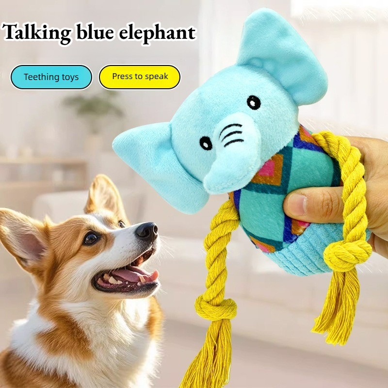 ขายร้อน สุนัขเคี้ยวของเล่นทนทาน Plush Squeaky Balls Interactive Playmate สําหรับสัตว์เลี้ยงความบันเทิงด้วยตนเอง