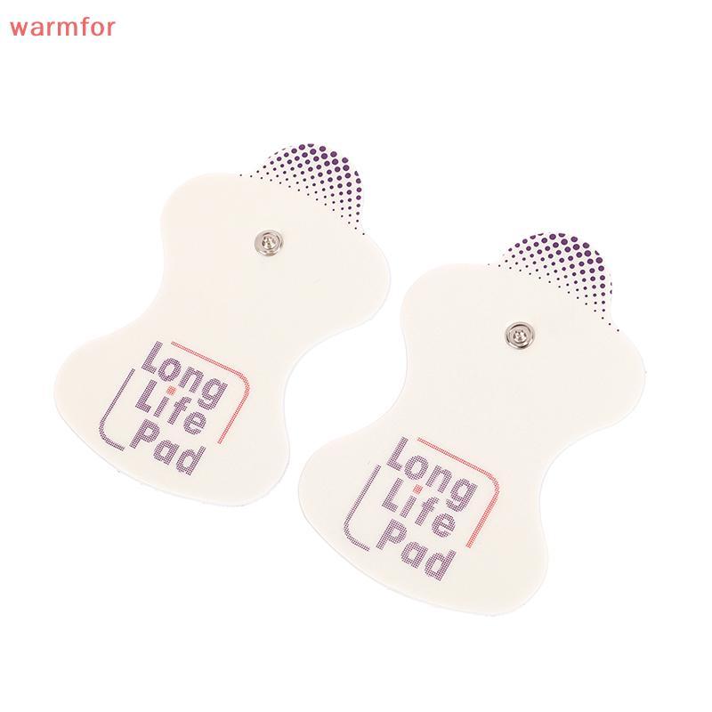 (warmfor) 2PCS Long Life Pad Electrode แผ่นนวดสําหรับ Digital Tens การฝังเข็ม Body Massager เครื่อง