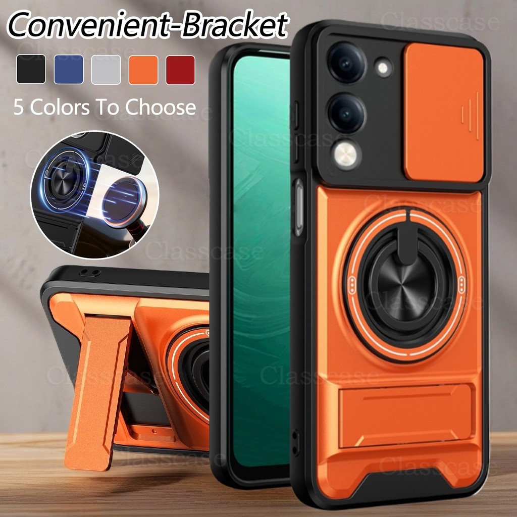 ปลอกสําหรับ Vivo Y04 Y29 ss Y04s Y04t Y29s Y29t VivoY04s Y 04s VivoY29s Y 29s เคสโทรศัพท์หมุนได้แหวน